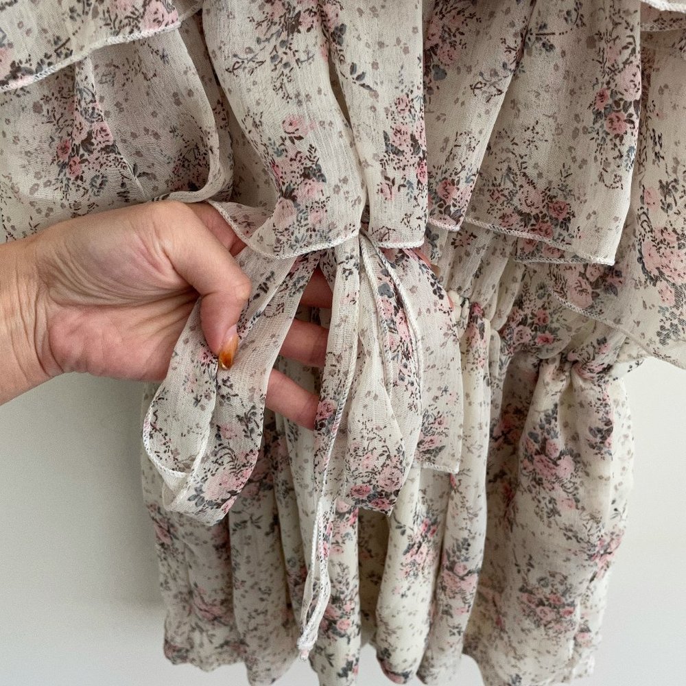 Francesca Style Spaghetti Strap Ruffled Romper S - Picture 4 of 4
